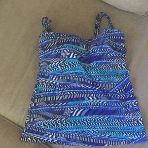 Vibrant figure flattering tankini top